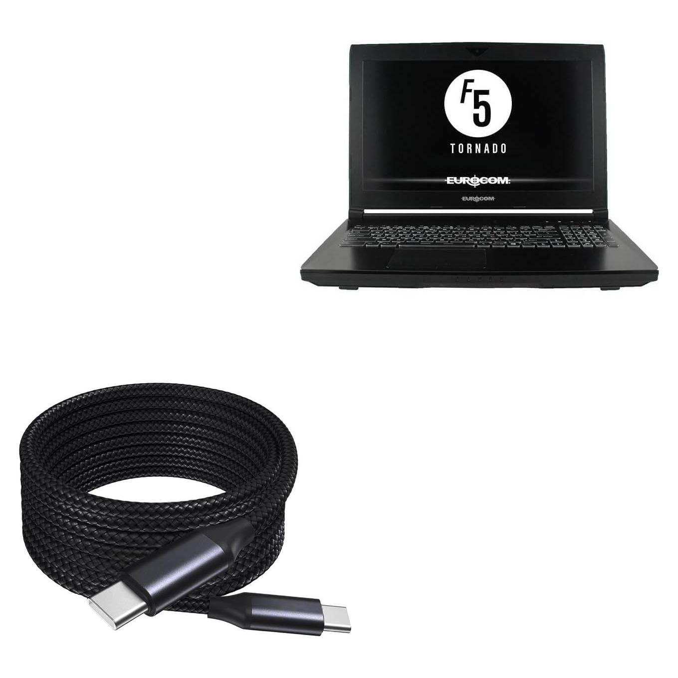 Cable USB-C BoxWave 3.05m 100W Compatible Eurocom Tornado F5W