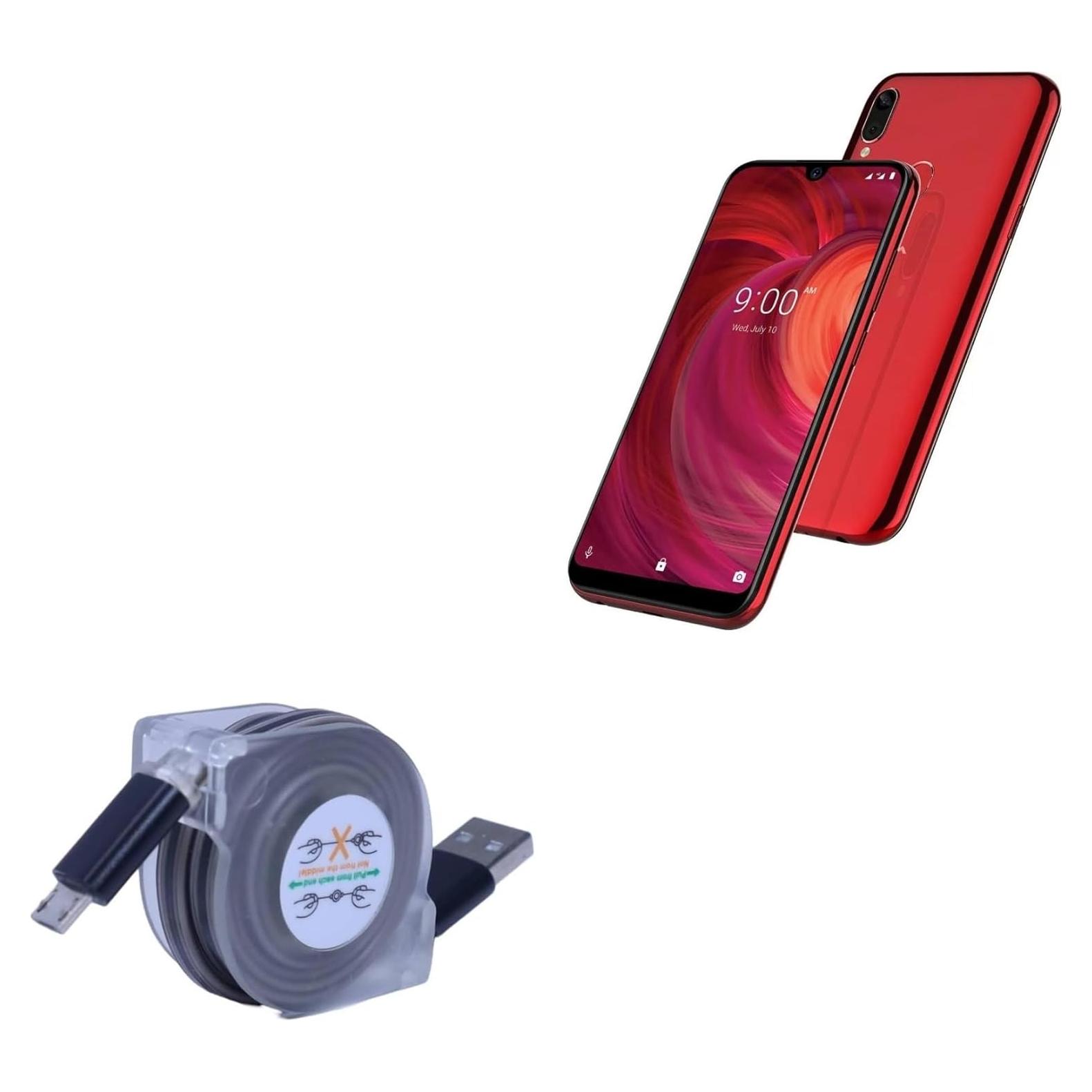 Cable Retráctil BoxWave Compatible con Lava Z71 - miniSync