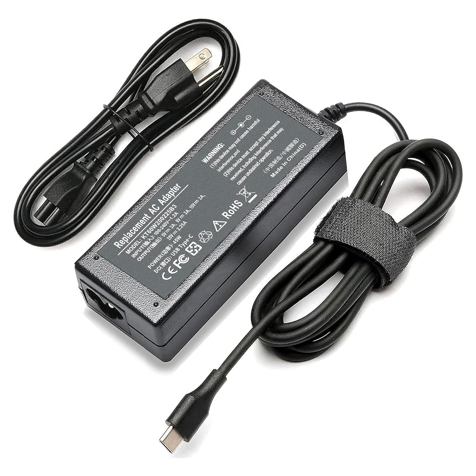 Cargador USB C 45W DMKAOLLK para Chromebook HP y más
