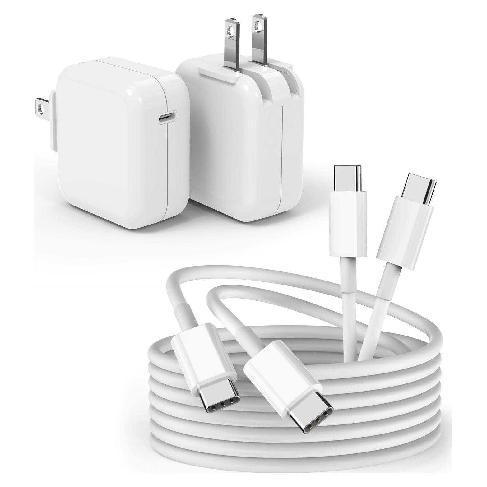 Cargador USB-C 30W para MacBook Air/Pro + Cable 10FT