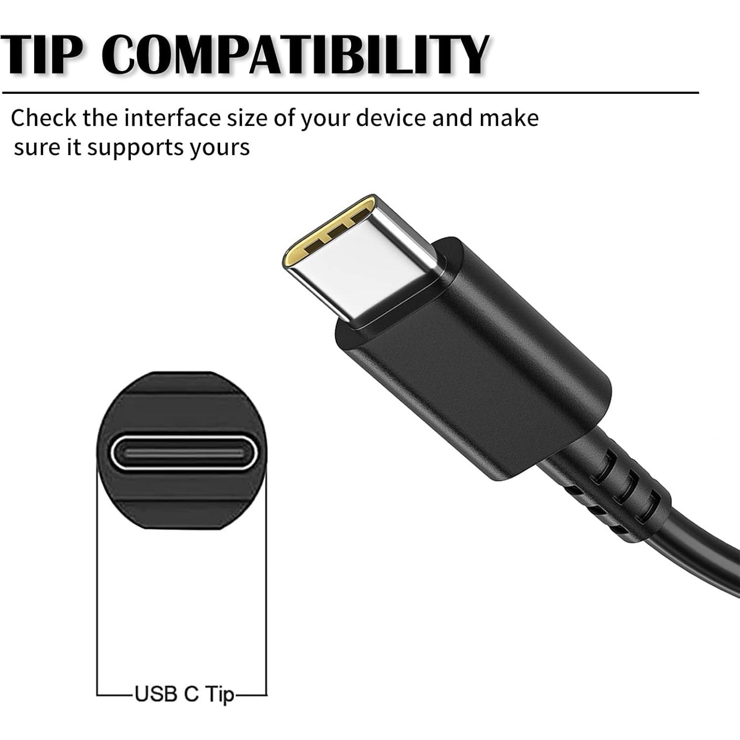 Cargador USB-C TSKYBEAR 45W para HP Chromebook X360