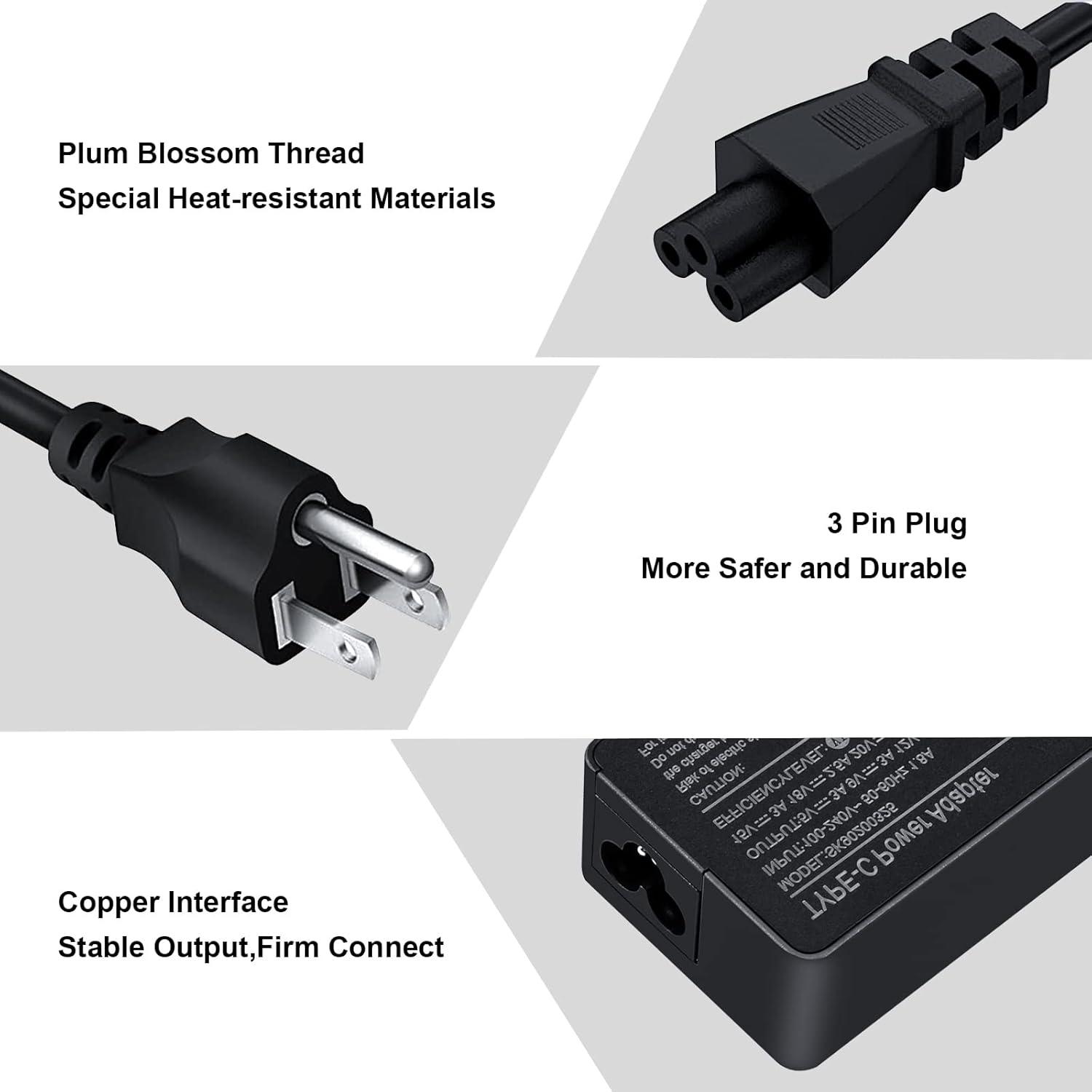 Cargador USB-C TSKYBEAR 45W para HP Chromebook X360