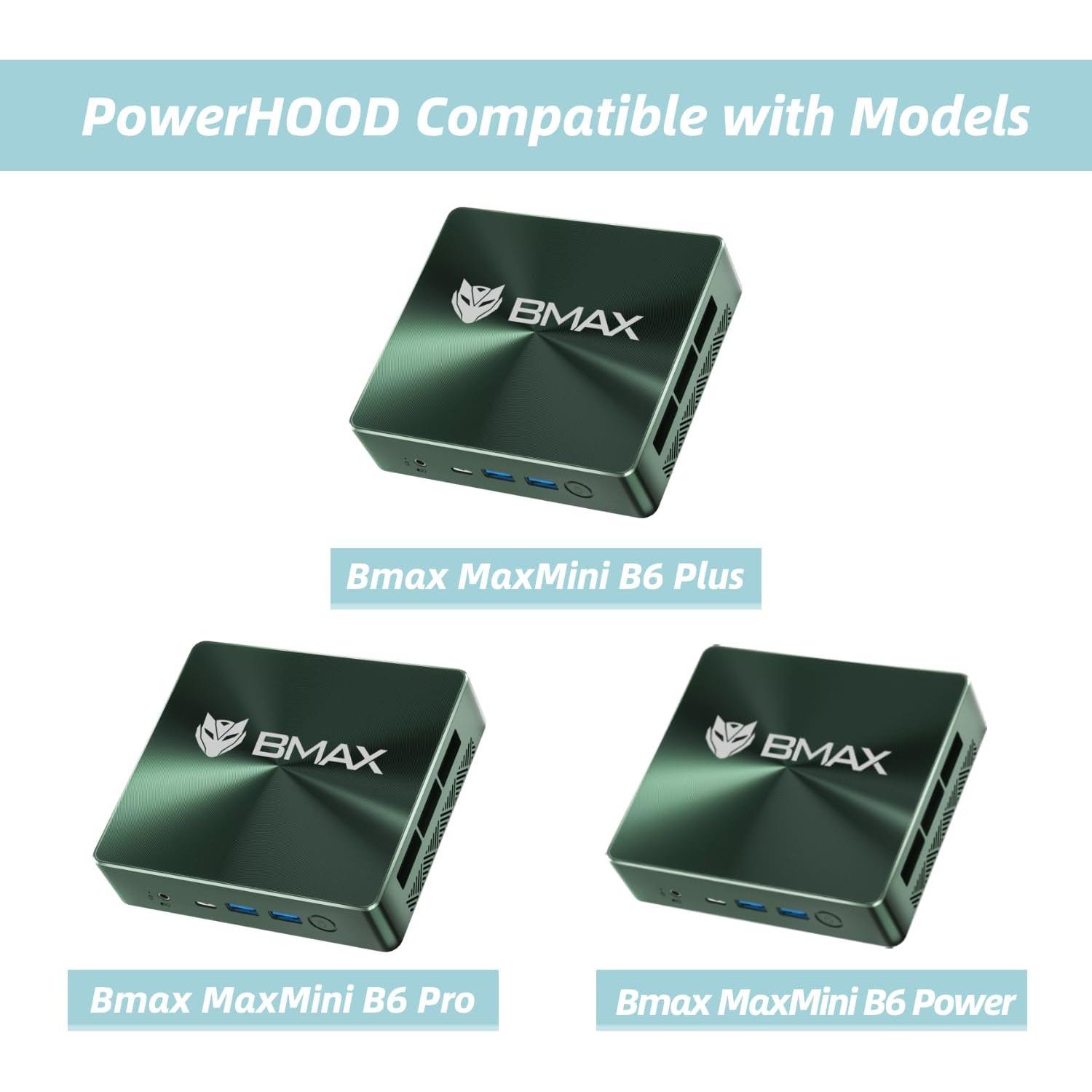 Adaptador de CA 12V PowerHOOD para Mini PC Bmax B6 Plus
