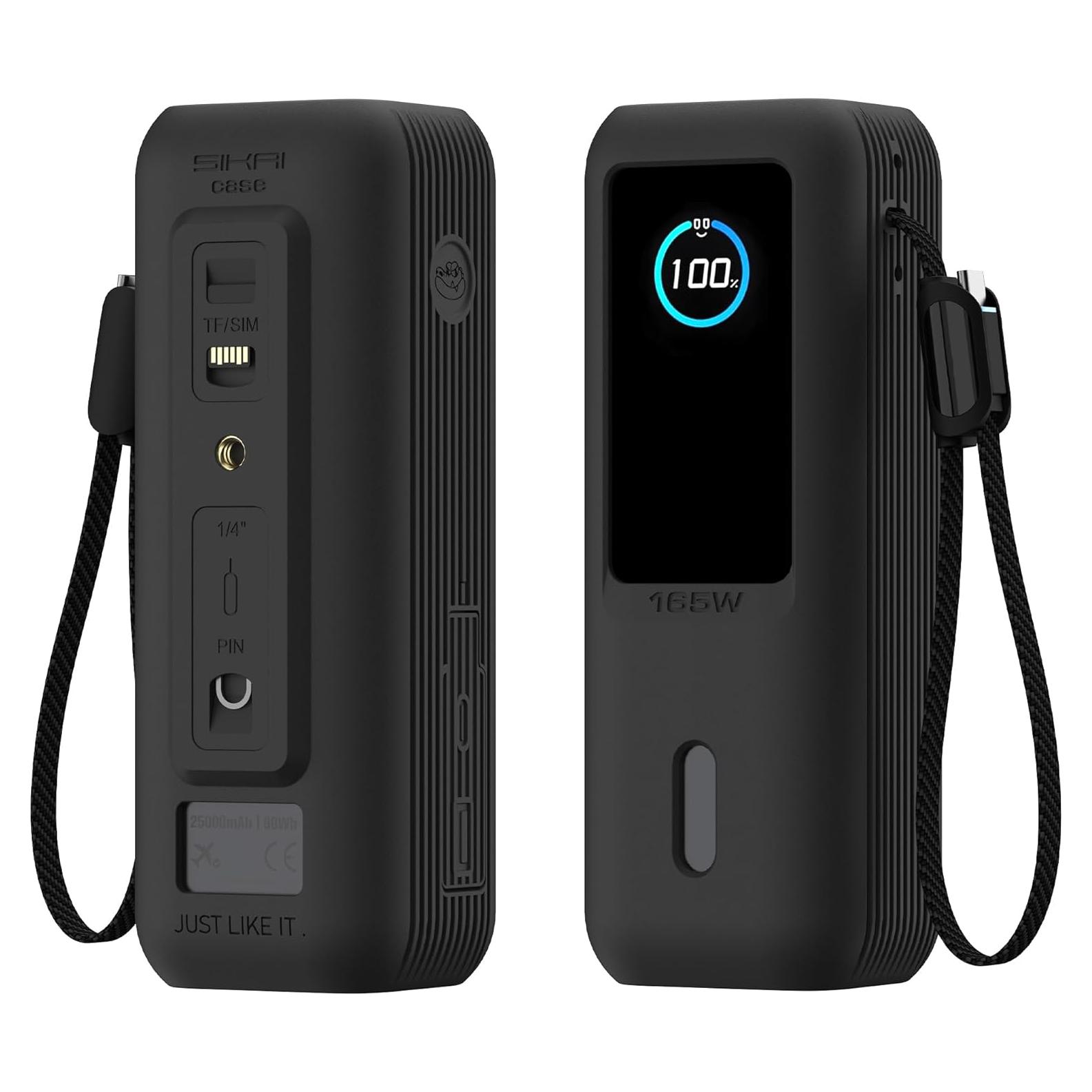 Funda de Silicona SIKAI para Banco de Poder Anker 165W Negro