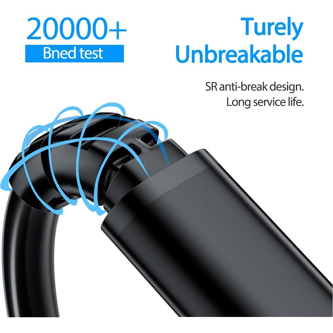 Cable Micro USB 3m SCOVEE Carga Rápida y Adaptador USB-C