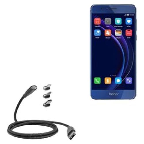 Cable MagnetoSnap BoxWave 100W USB-C para Huawei Honor 8 Pro