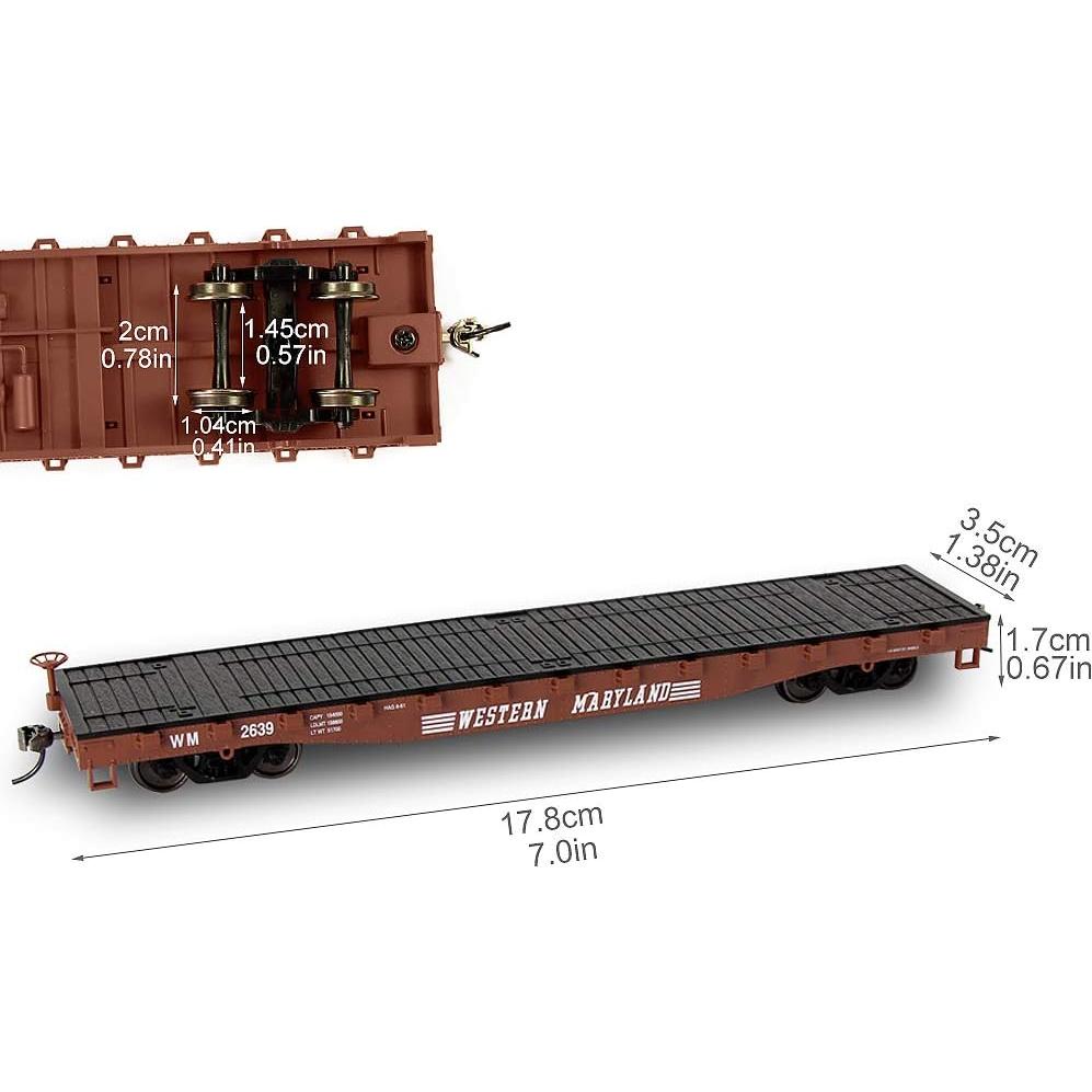 Carro Plano Transportador Evemodel C8741U Escala HO 1:87 U.S. Army