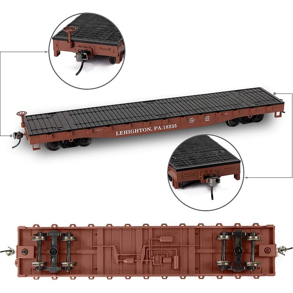 Carro Plano Transportador Evemodel C8741U Escala HO 1:87 U.S. Army