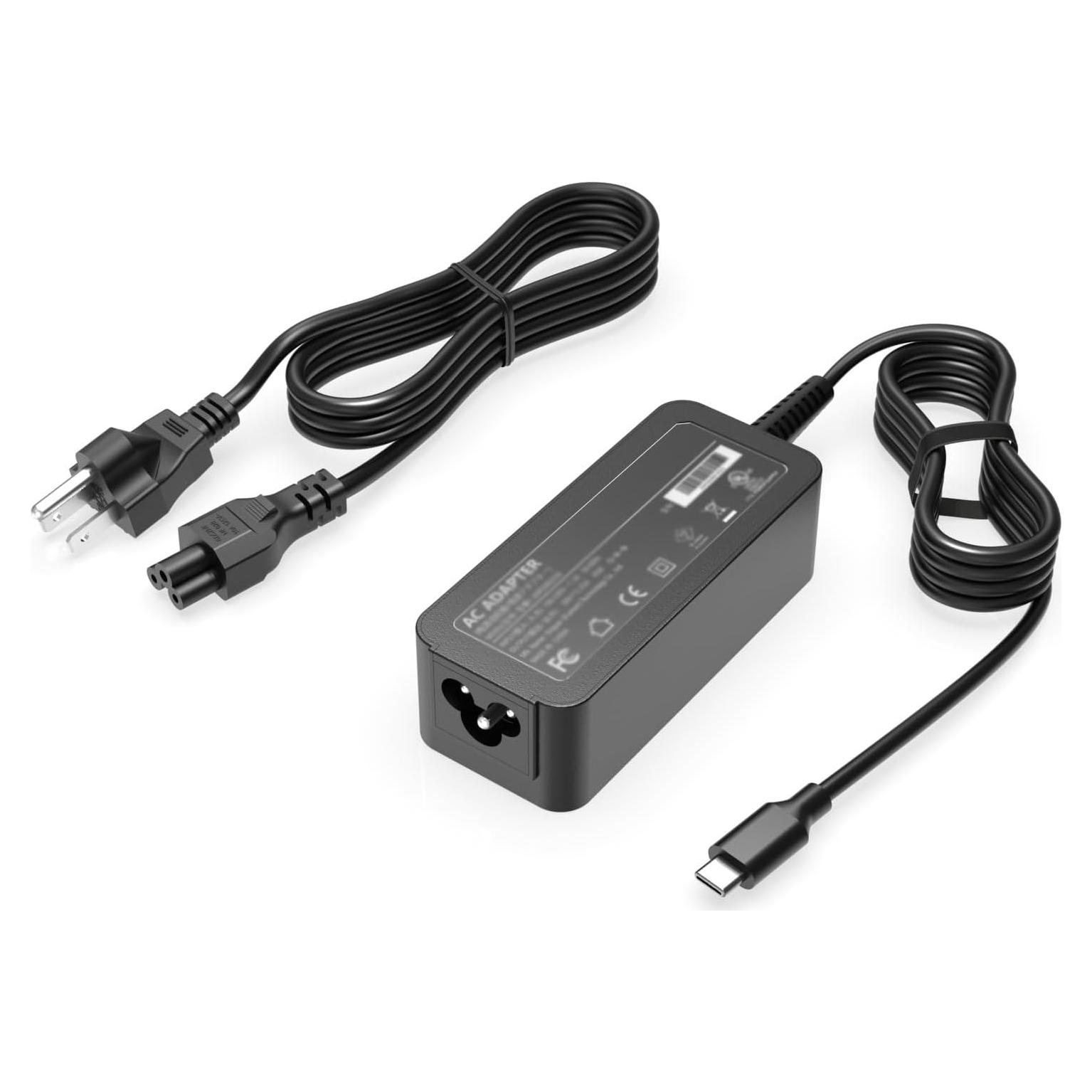 Cargador Rápido DEXPT 45W USB C Compatible HP Chromebook