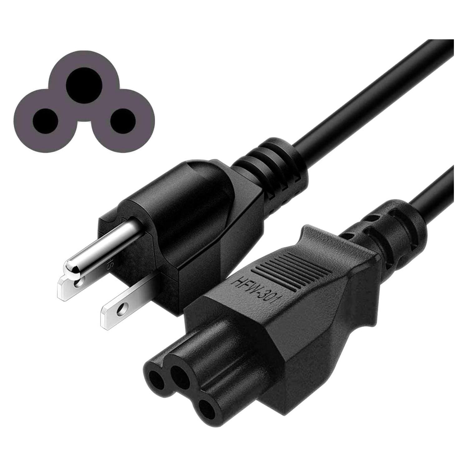 Cable de Alimentación Universal ROLADA 1.83m 3 Clavijas para Laptops