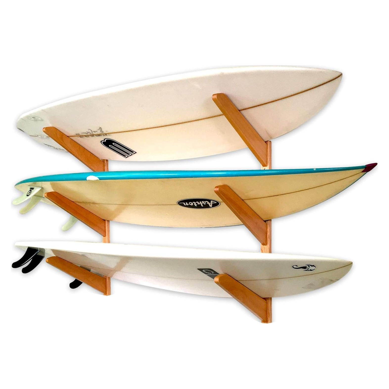 Soporte de Pared para 3 Tablas de Surf StoreYourBoard