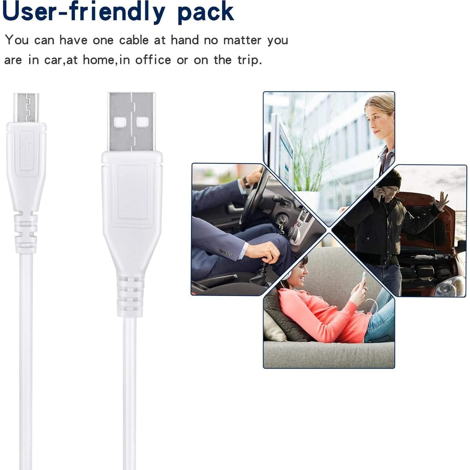 Cable Micro USB 2.0 Blanco 1m SapplySource para Disco Duro