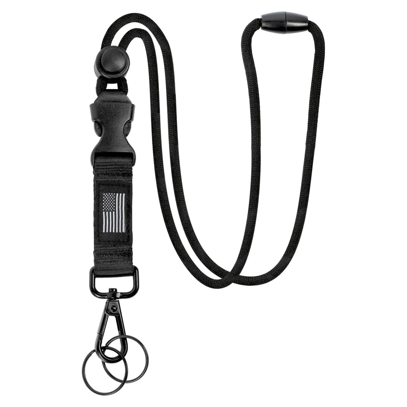 Cinta de Identificación Ajustable DAYGOS Negra con Bandera EE. UU.