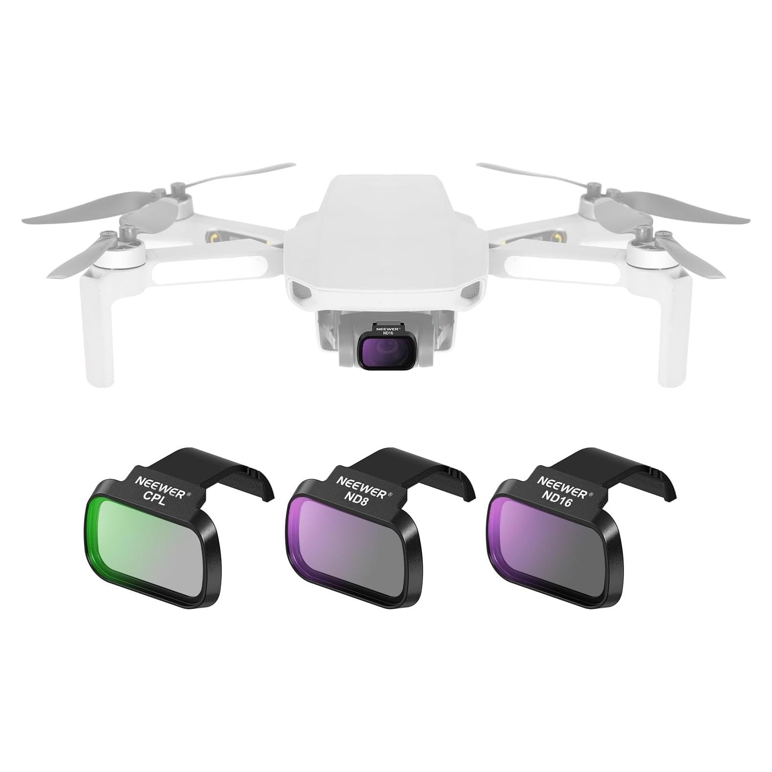 Juego de Filtros ND NEEWER para DJI Mini 4K/2 SE - CPL/ND8/ND16