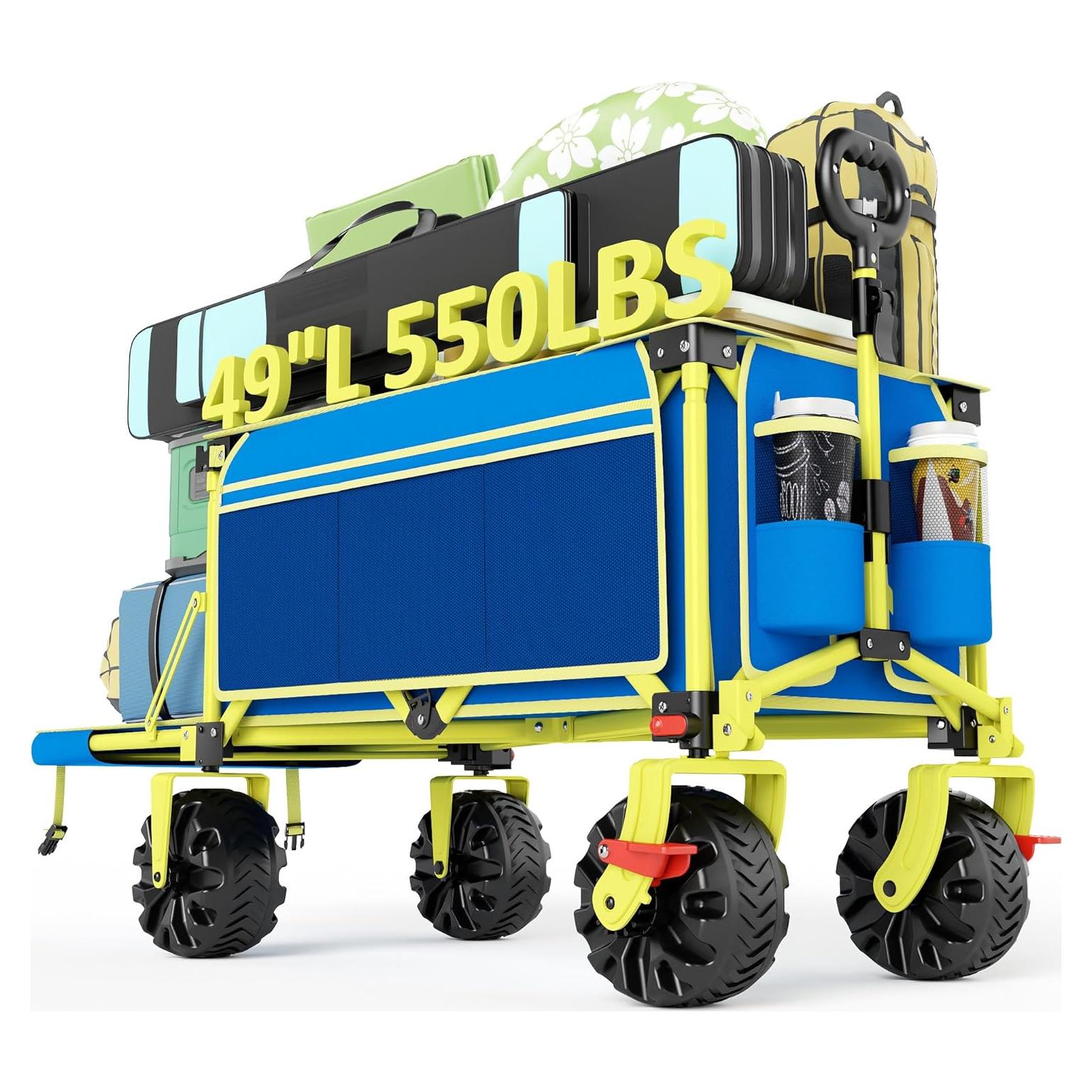 Carro de Playa Plegable Old Bahama Bay 2 en 1 136 kg