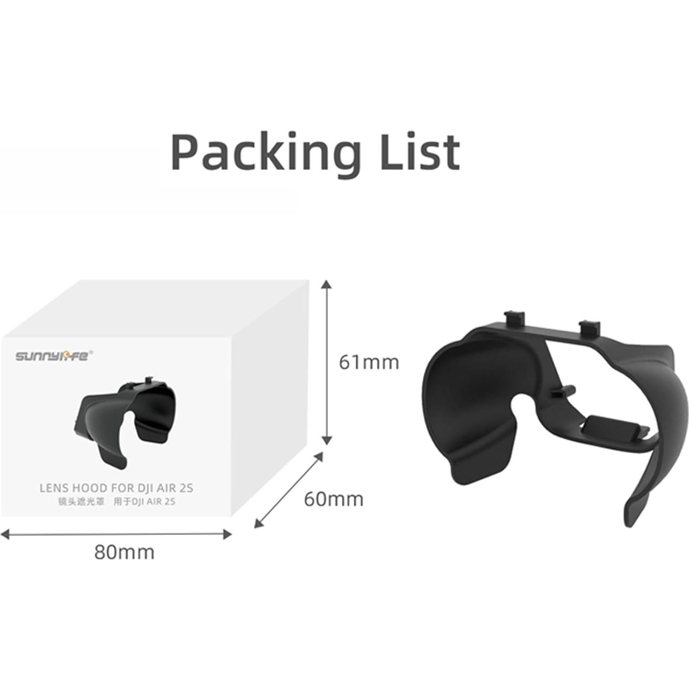 Cubierta de Lente Gimbal ZEZEFUFU para DJI Mavic Air 2S/2