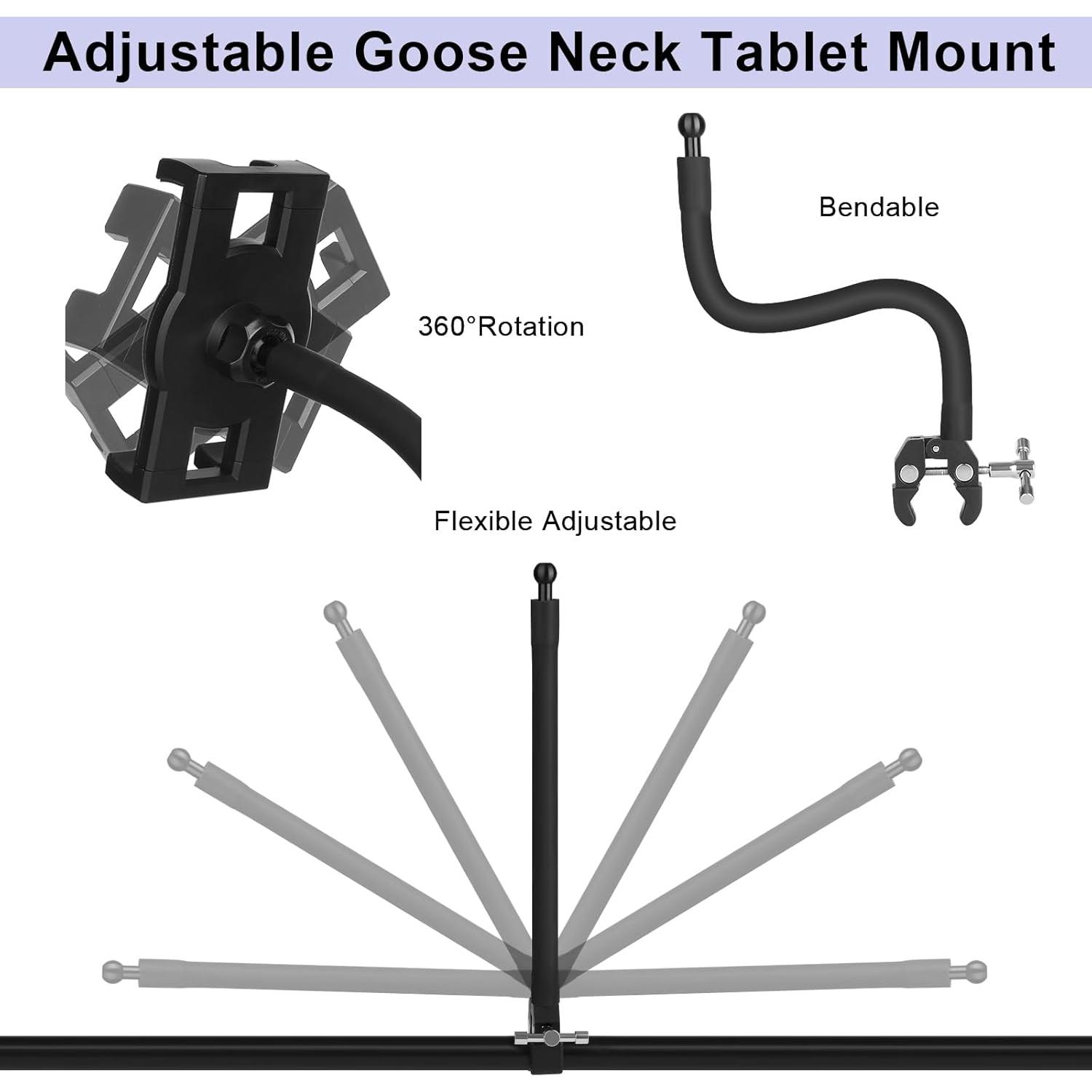 Soporte para Tablet Mippko con Brazo Flexible 30 cm Ajustable