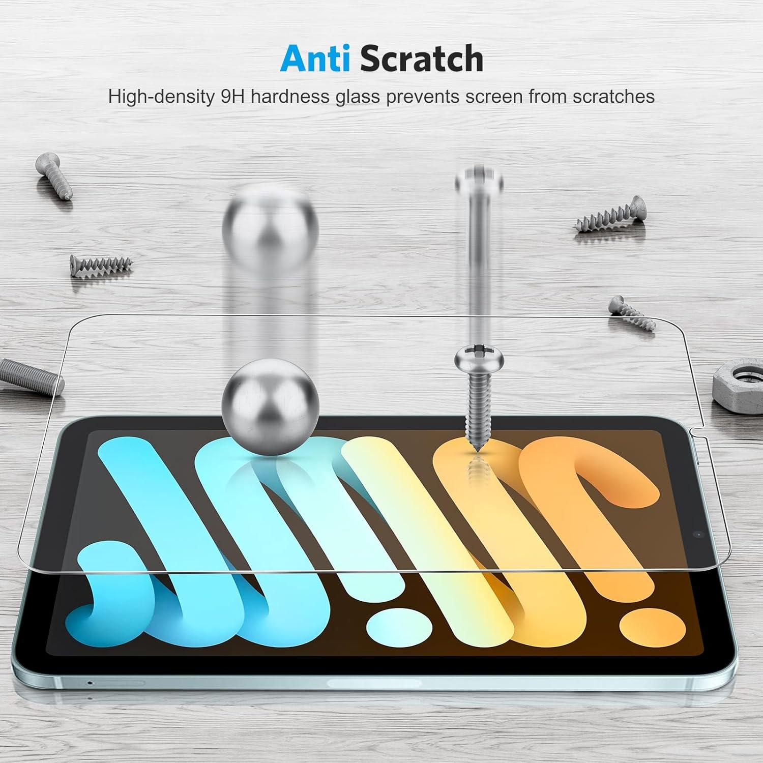 Protector de Pantalla OMOTON para iPad Mini 6/7 8.3" Vidrio Templado