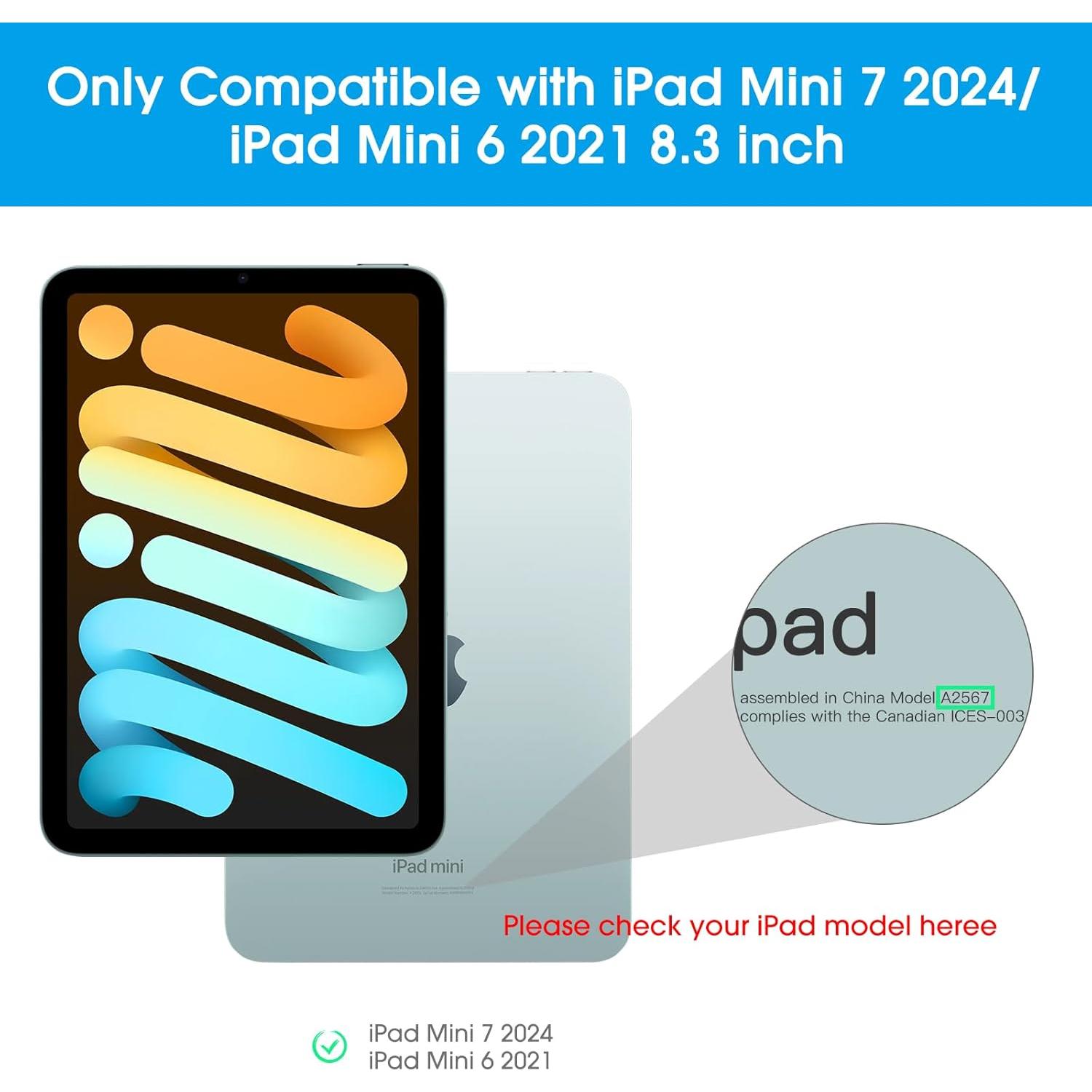 Protector de Pantalla OMOTON para iPad Mini 6/7 8.3" Vidrio Templado