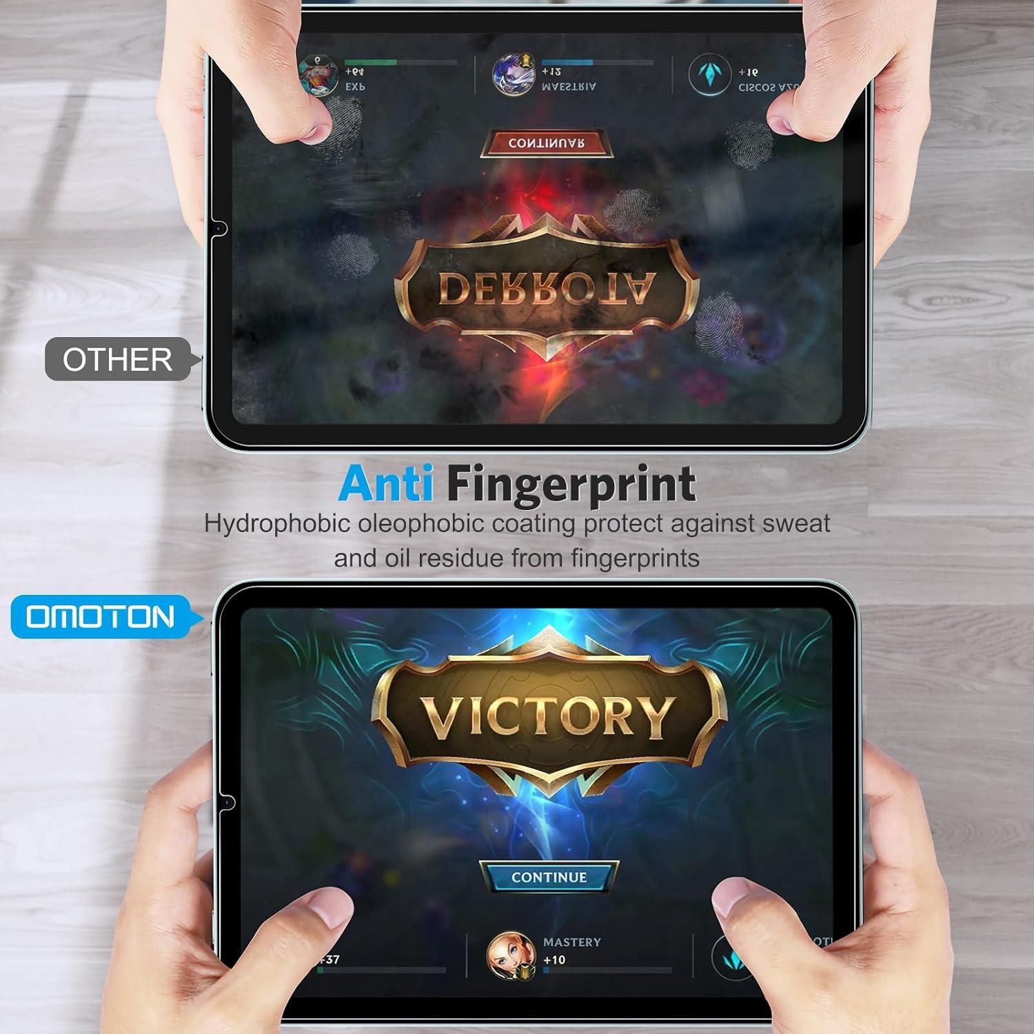 Protector de Pantalla OMOTON para iPad Mini 6/7 8.3" Vidrio Templado