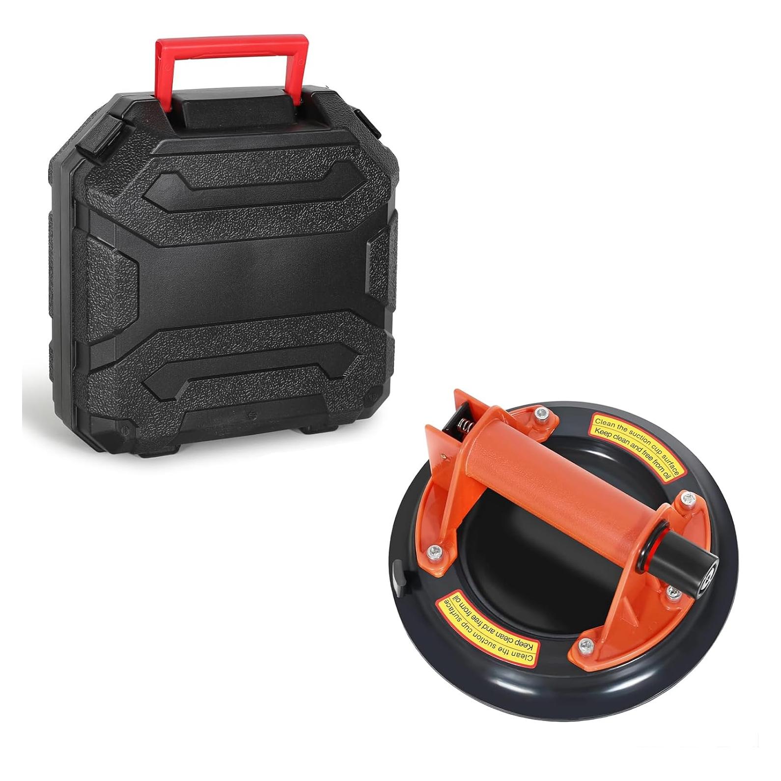 Ventosa de vidrio CWD&SQH 20.83 cm 468 lbs industrial naranja