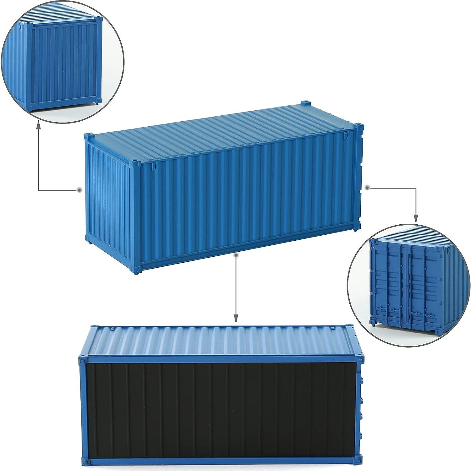 8 Contenedores de Carga HO 1:87 EVEMODEL Accesorios