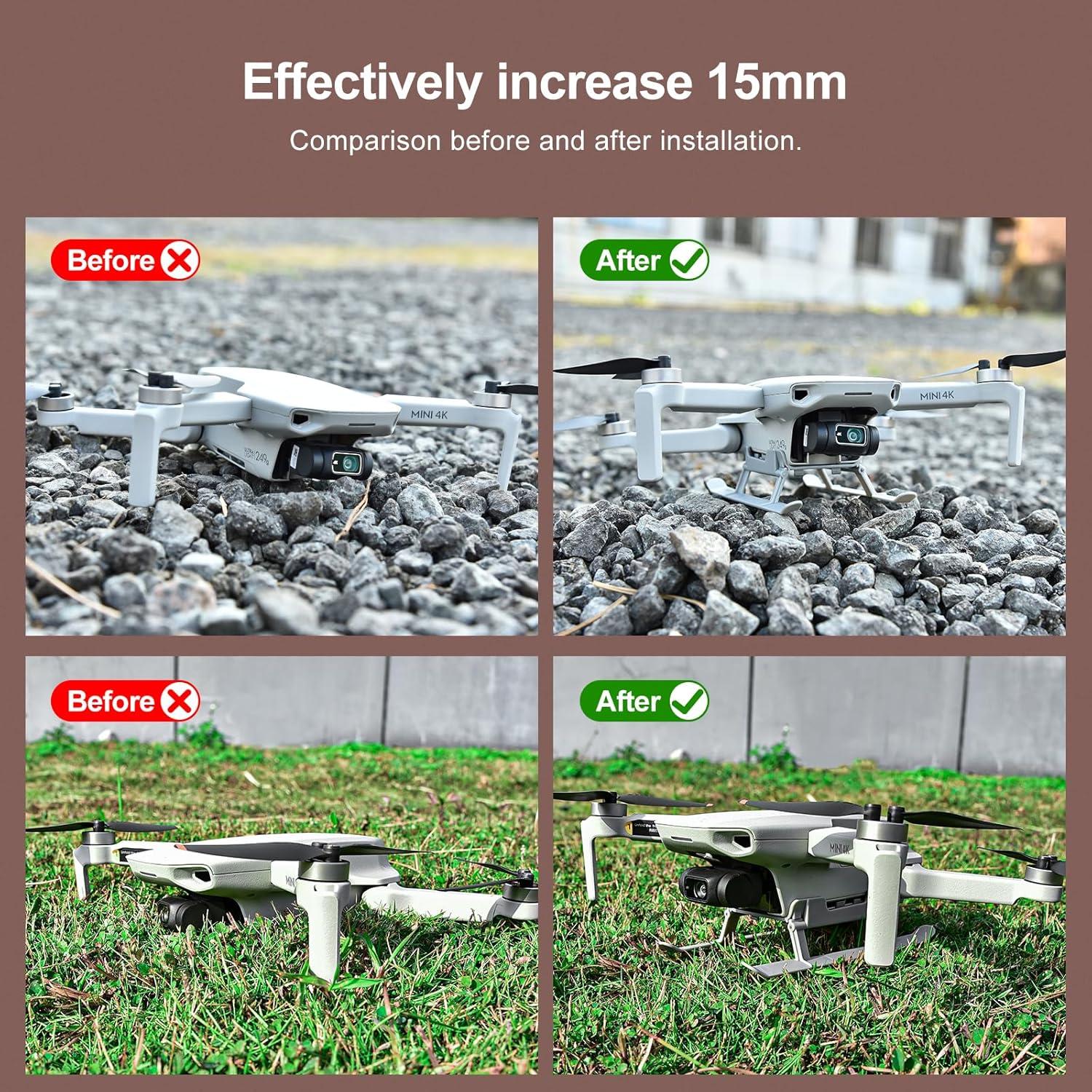 Patas de Aterrizaje para Drone DJI Mini 4K - Cajjalororc
