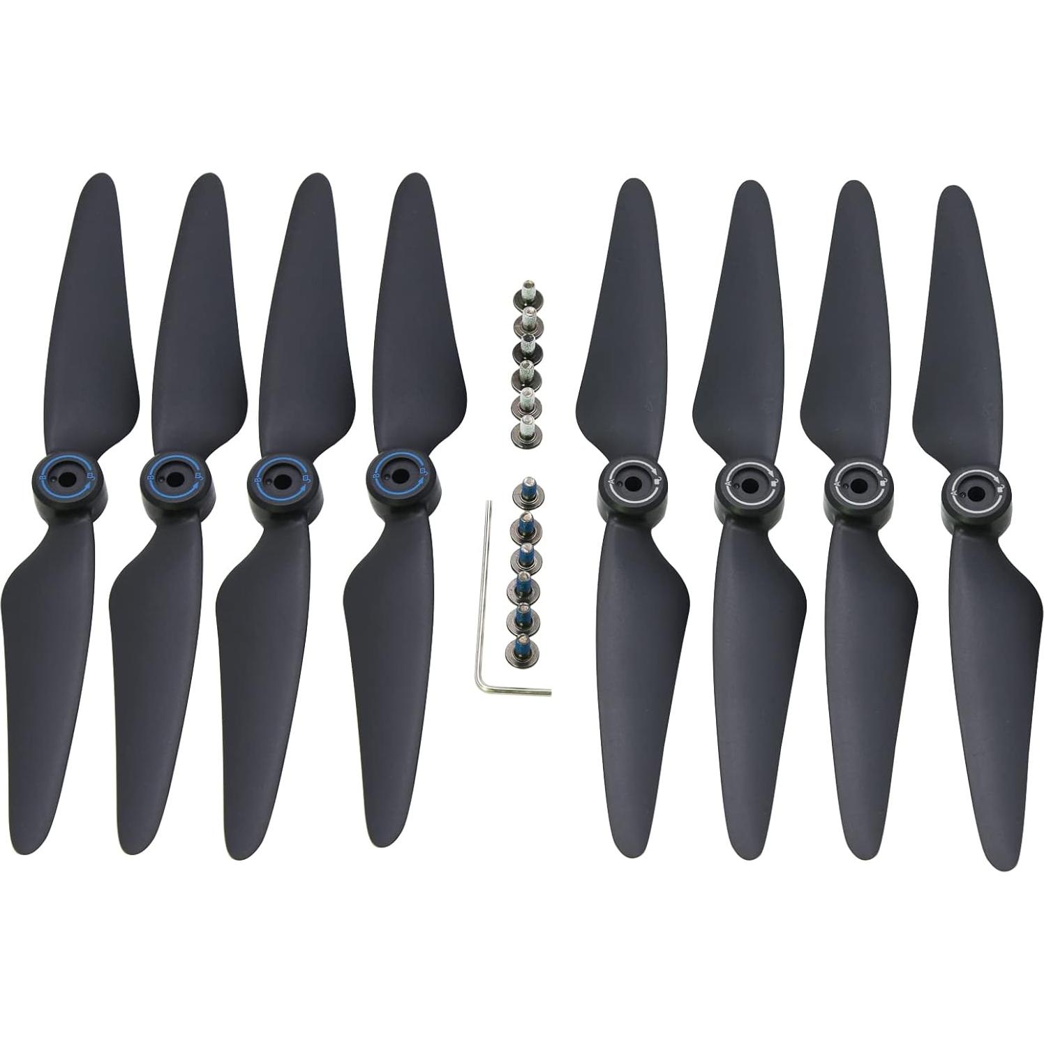 Hélices Plegables Reemplazo Blomiky F7 para Drones Bwine y SJRC