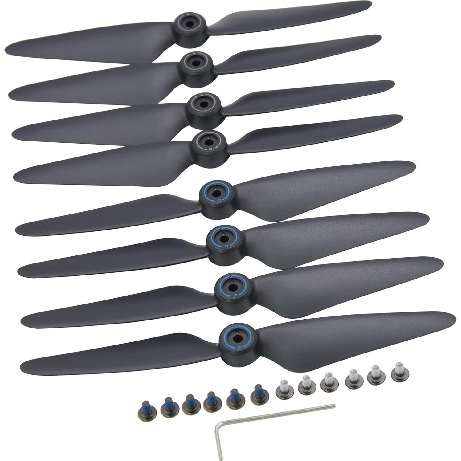 Hélices Plegables Reemplazo Blomiky F7 para Drones Bwine y SJRC