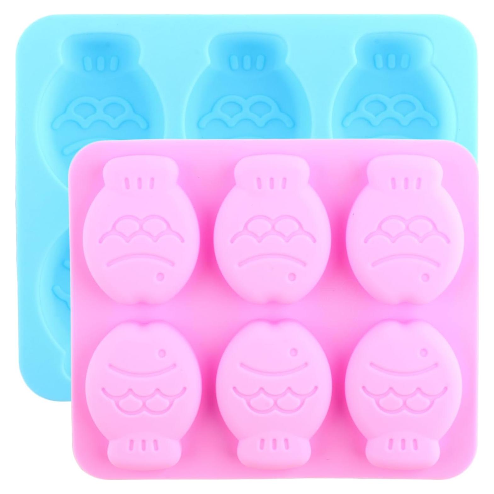 Moldes de Silicona en Forma de Pez YIMINGMOLD - 2 Piezas