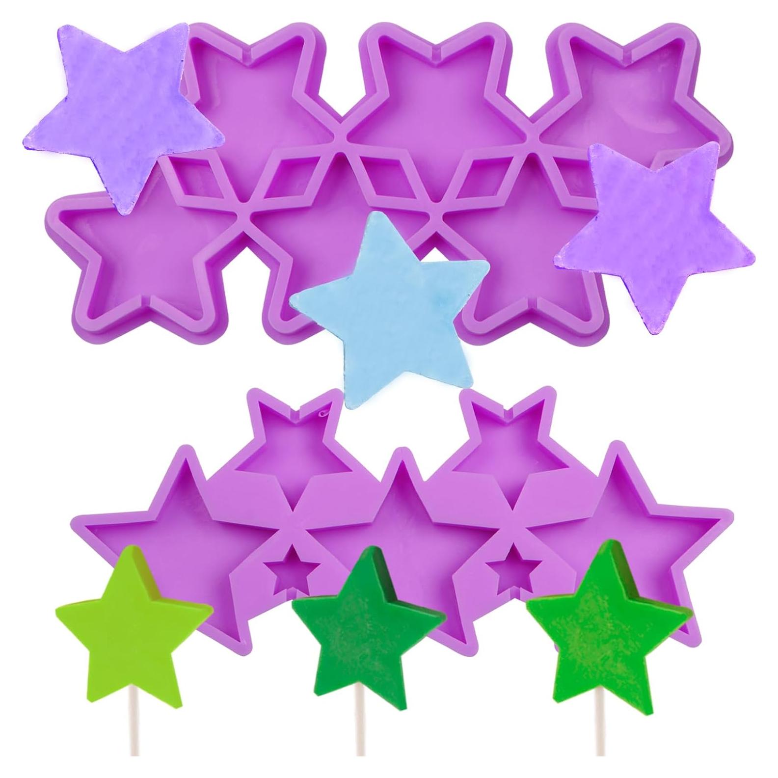 Molde de Silicona para Fondant Infovox 11 Cavidades Estrella