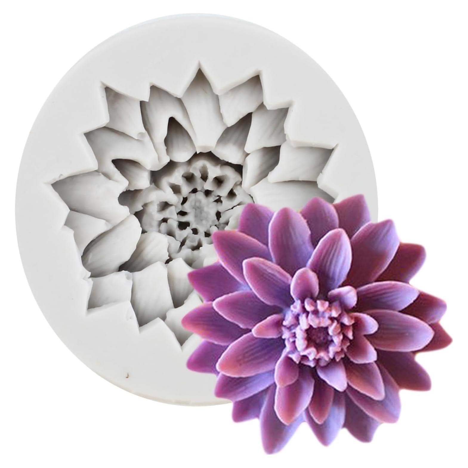 Molde de Silicona de Flor Margarita MINFEIDMS 8x7 cm