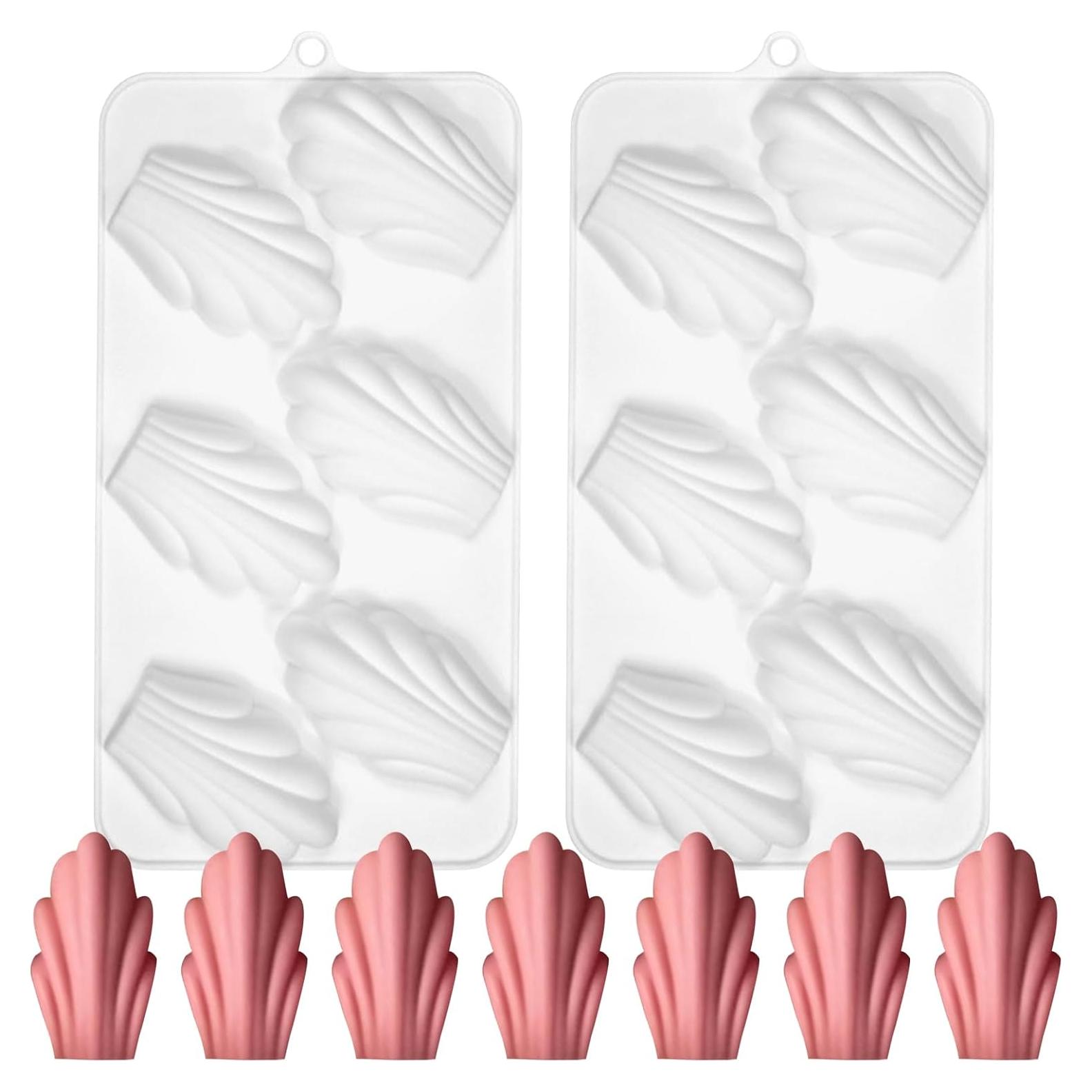 Molde de Silicona Antiadherente Fchil para Madeleine 12 Cavidades 22.4x11.9cm