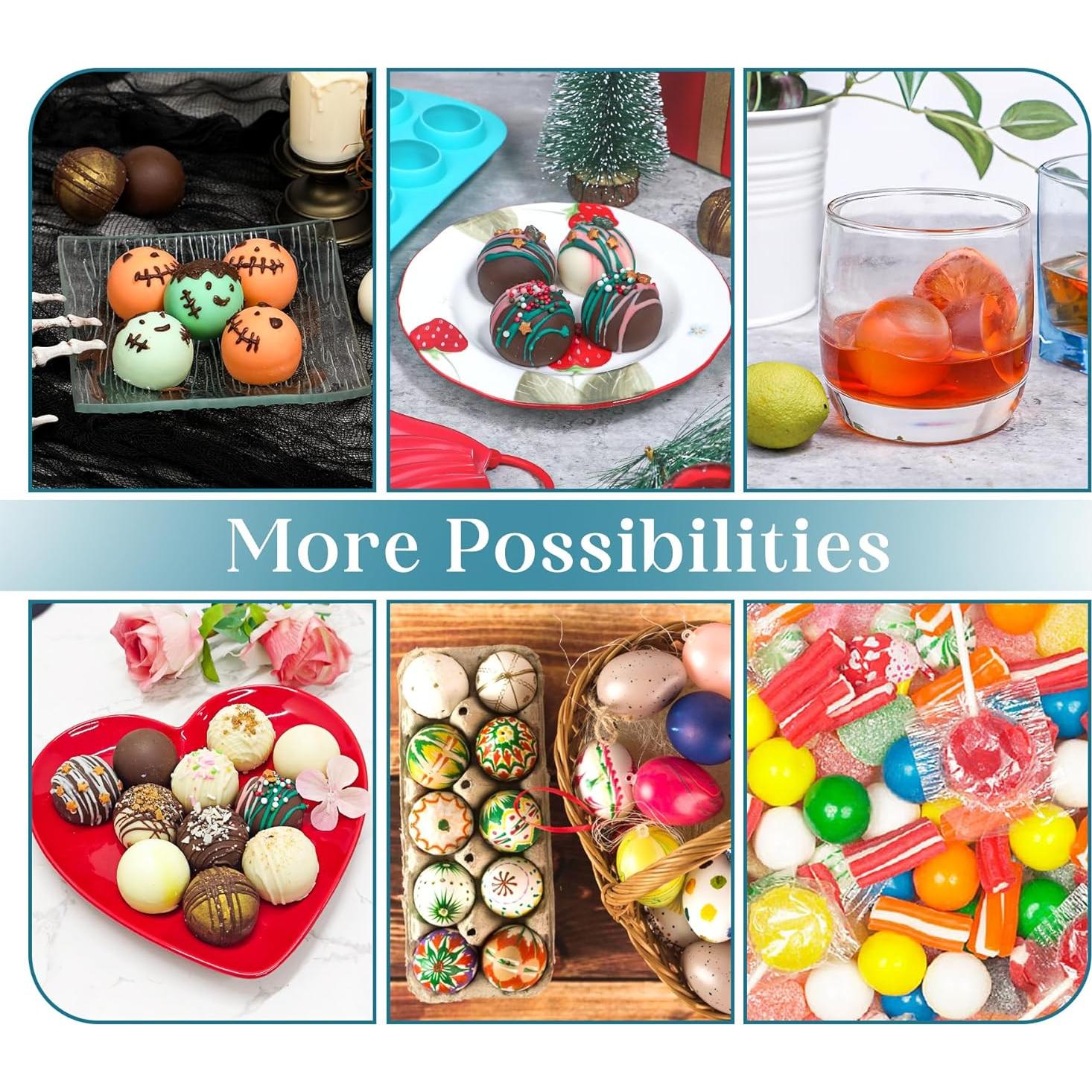 Moldes de Silicona para Chocolate Webake - Set de 3, 20.83x10.41 cm