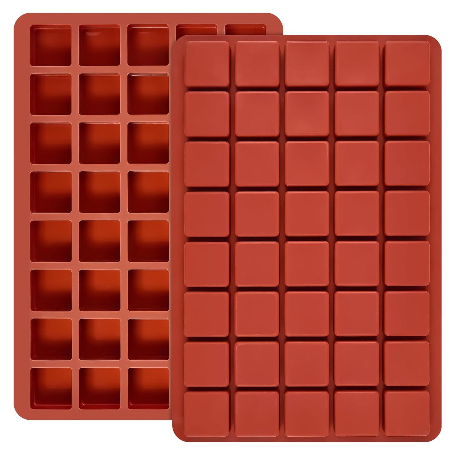 Moldes de Silicona Puyeipt para Chocolate 40 Cavidades 2 Piezas