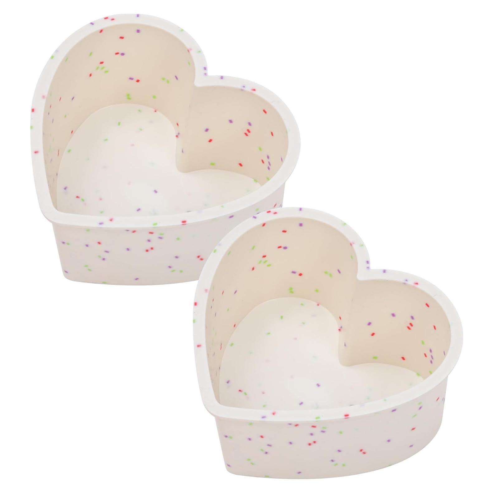 Molde de Silicona Antiadherente AOTASO Corazón 10 cm - Set de 2