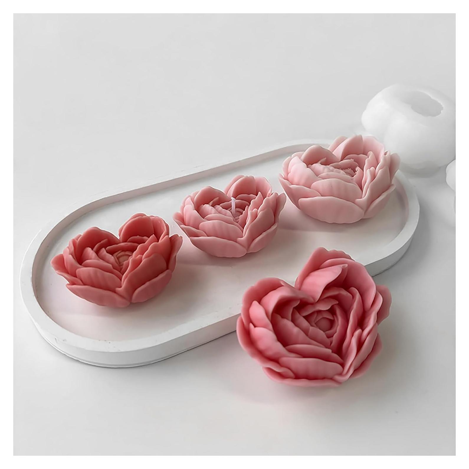 Moldes de Silicona para Flores 3D ESEENS - Paquete de 2