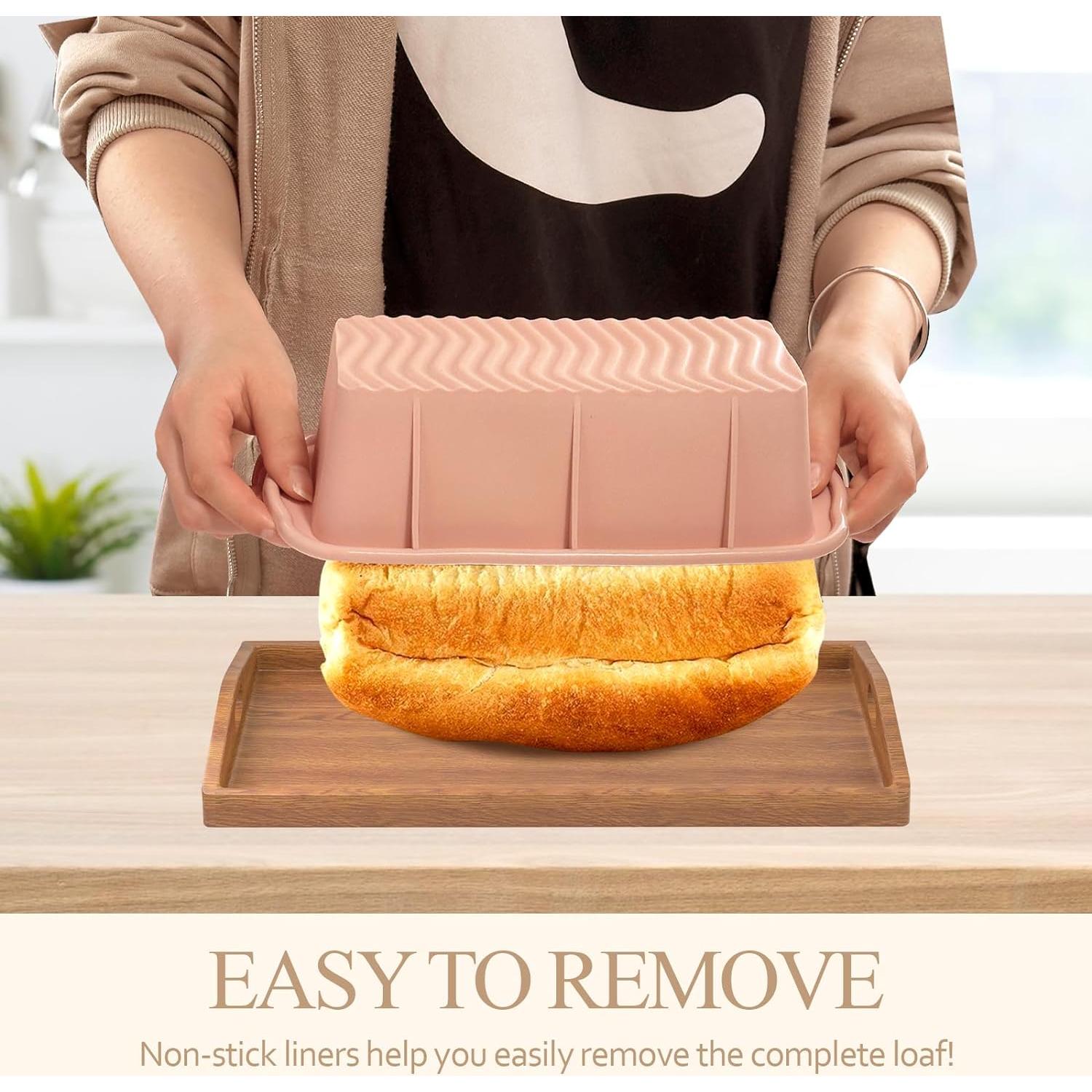 Molde para Pan de Silicona Koolstuffs 2 PCS Antiadherente