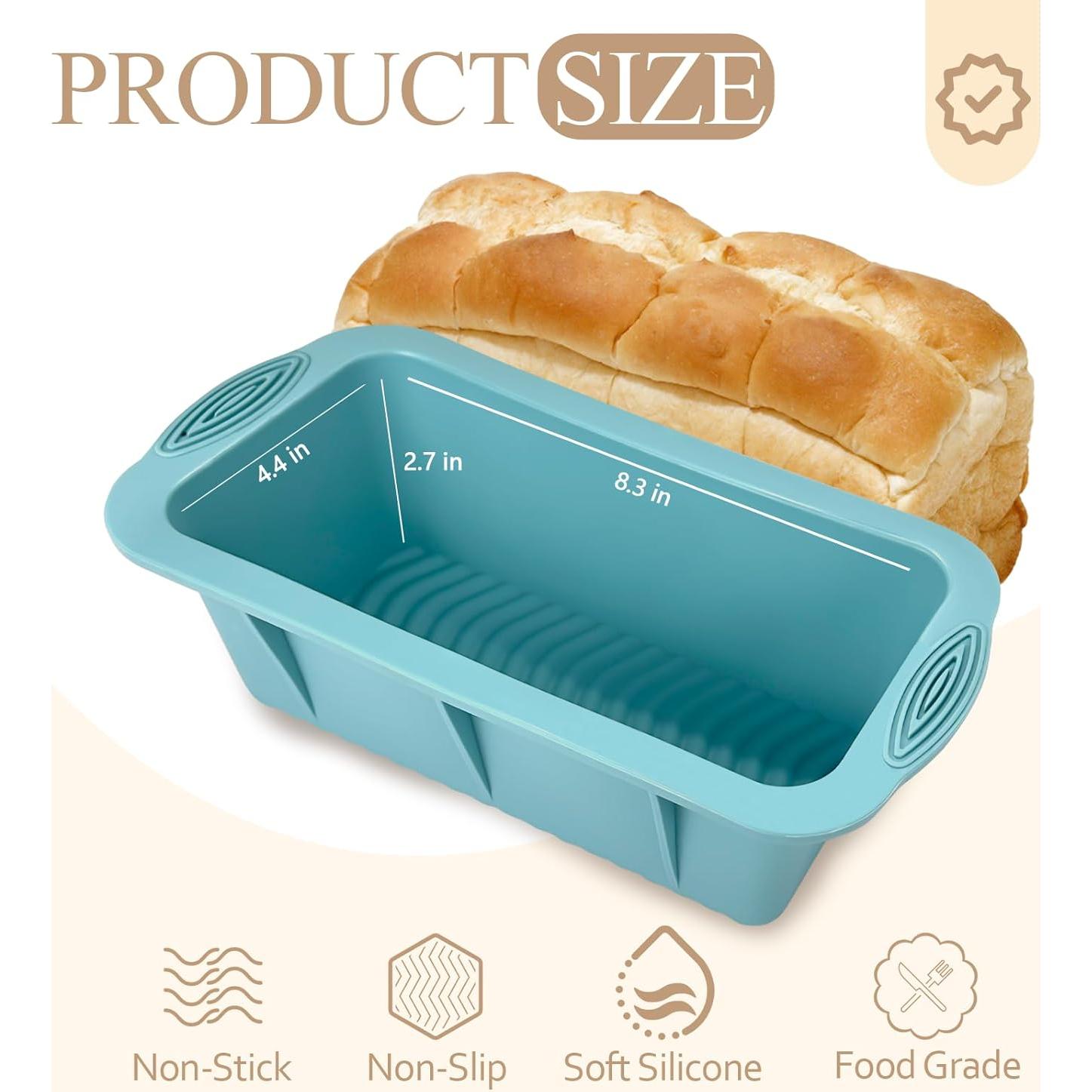 Molde para Pan de Silicona Koolstuffs 2 PCS Antiadherente