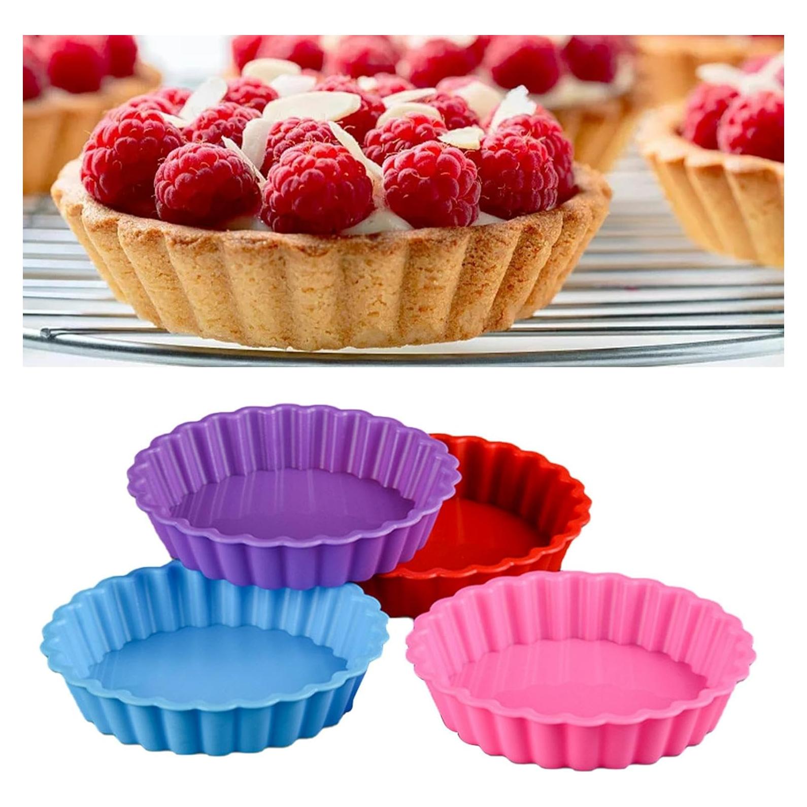 Molde de Silicona Kakalote 8 Piezas Antiadherente para Pastel