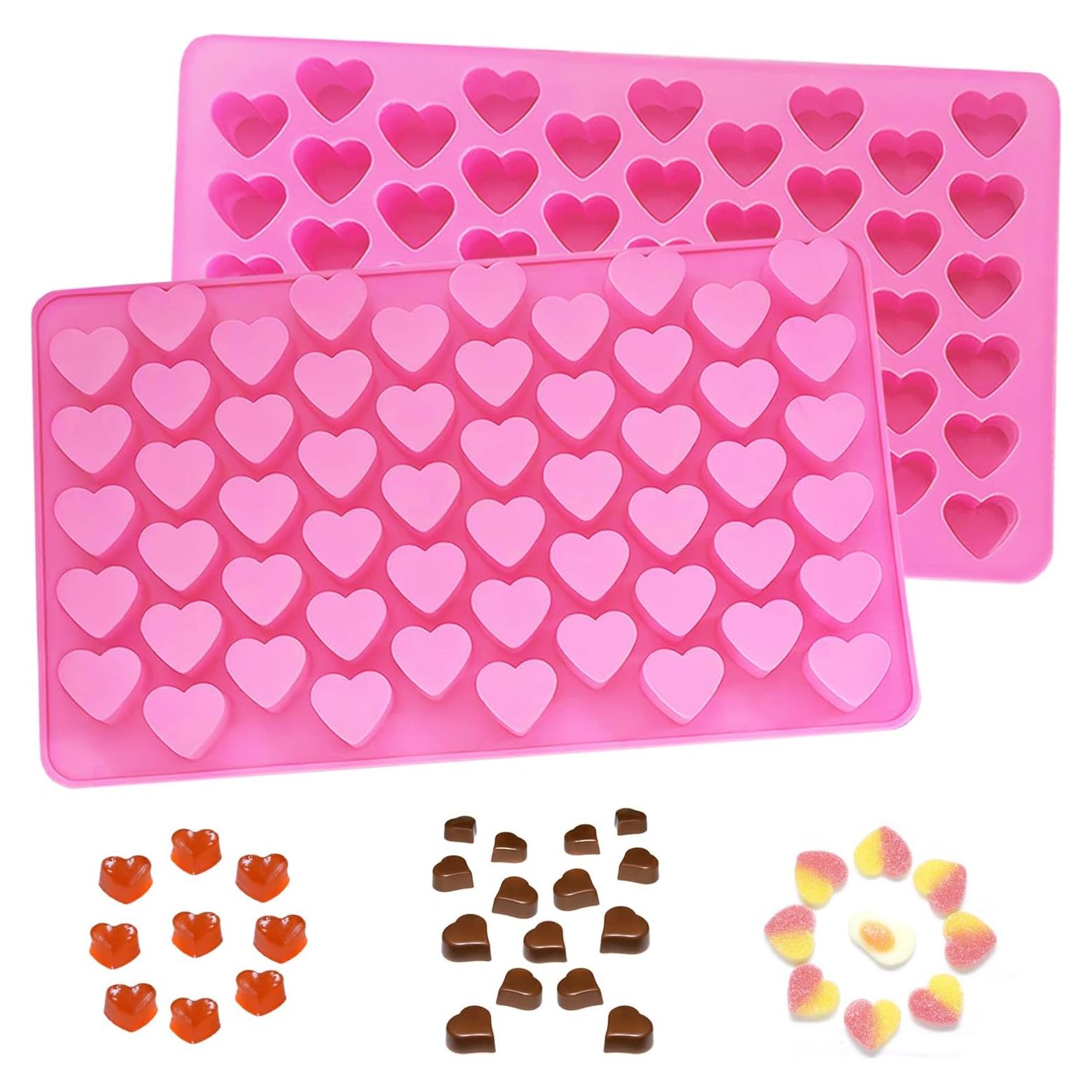 Moldes de Silicona en Forma de Corazón YCDMLJC - 2 Pcs