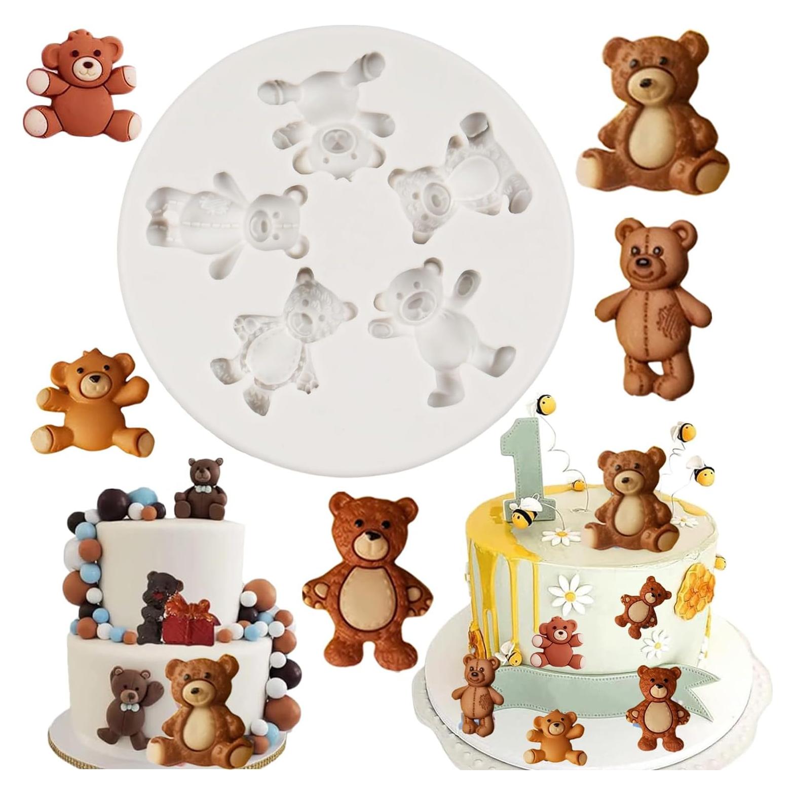 Molde de Silicona de Osito FCKEMLDS 7.19 cm para Pasteles