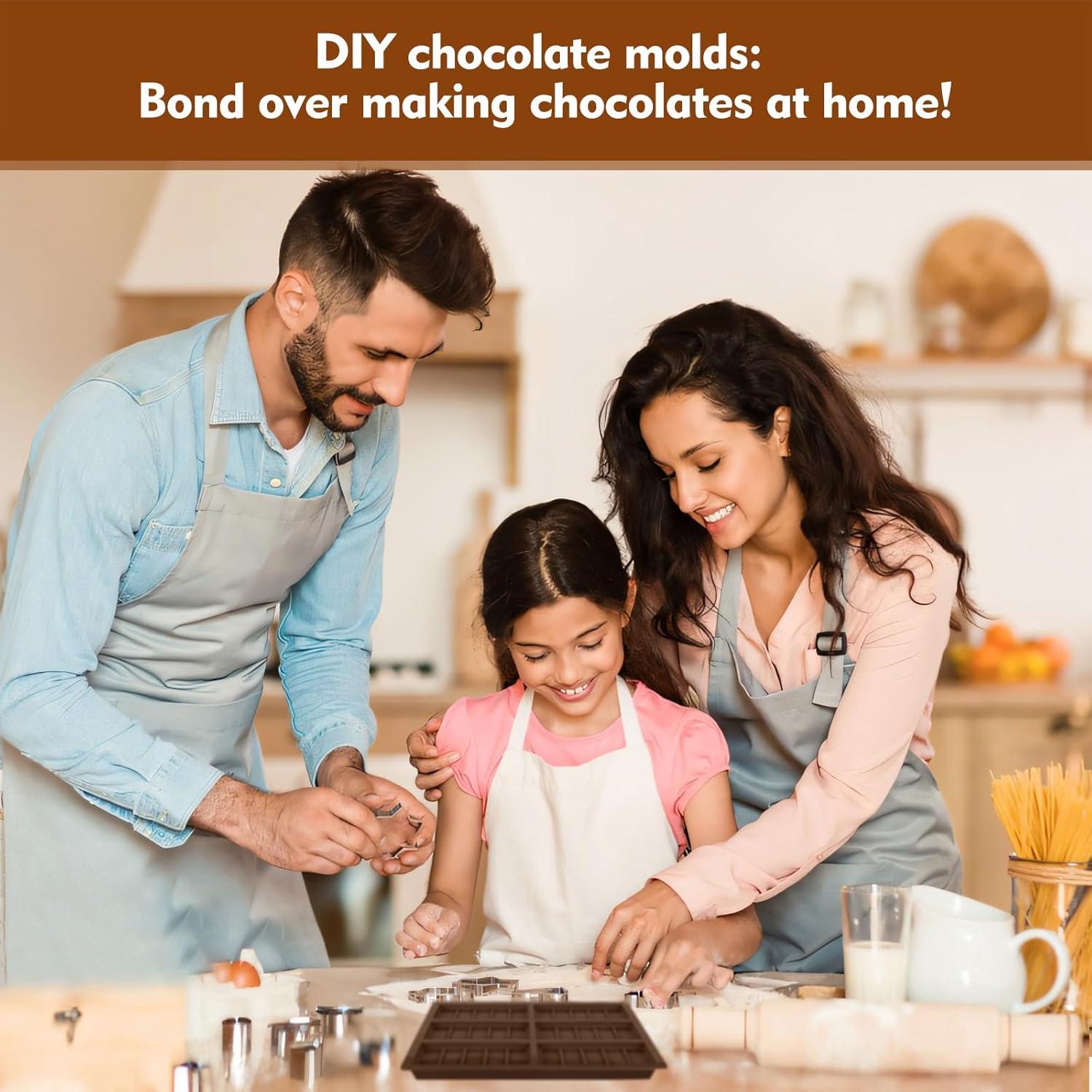 Molde de Chocolate de Silicona XIZIX 25.4x17cm Antiadherente