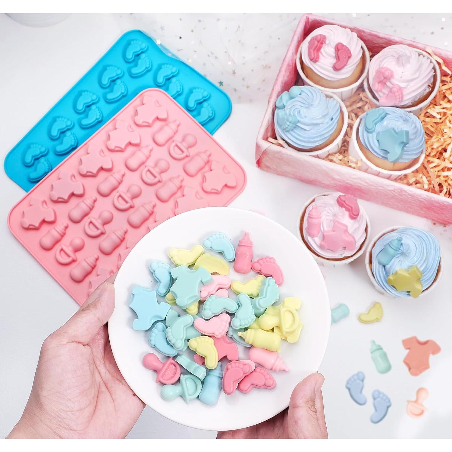 Moldes de Silicona para Baby Shower Webake - 2 Piezas