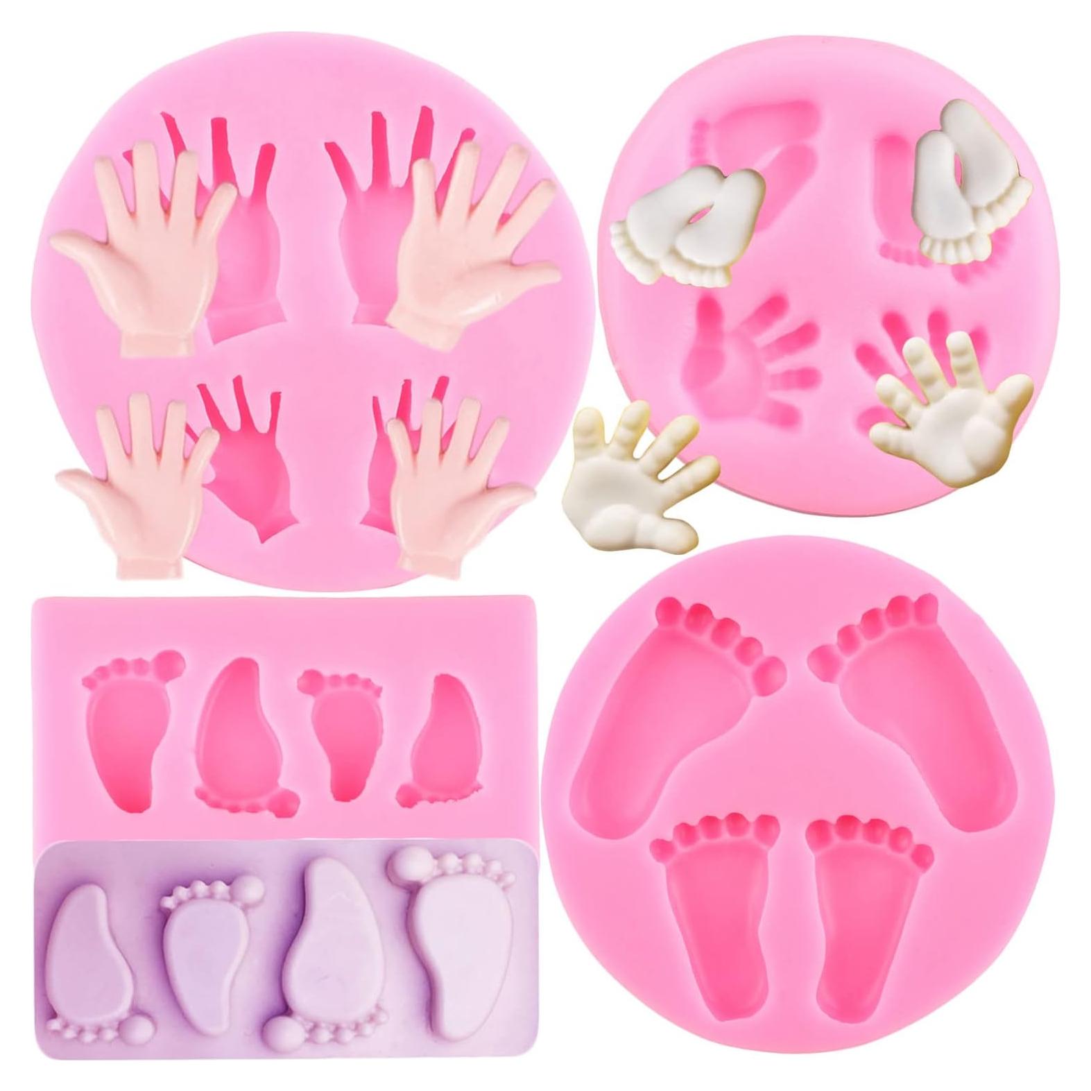 Moldes de Silicona para Fondant ZiXiang - Bebé, 4 Piezas