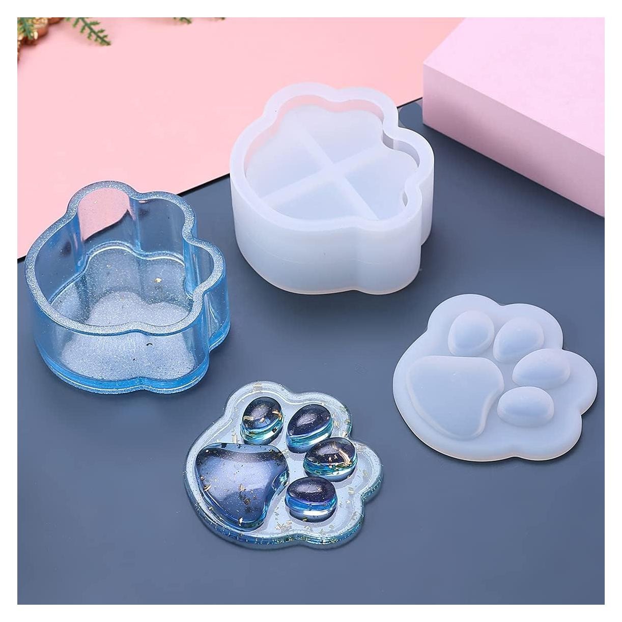 Molde de Silicona Pata de Perro QTTLLI 9.2x8.2x5.6cm DIY