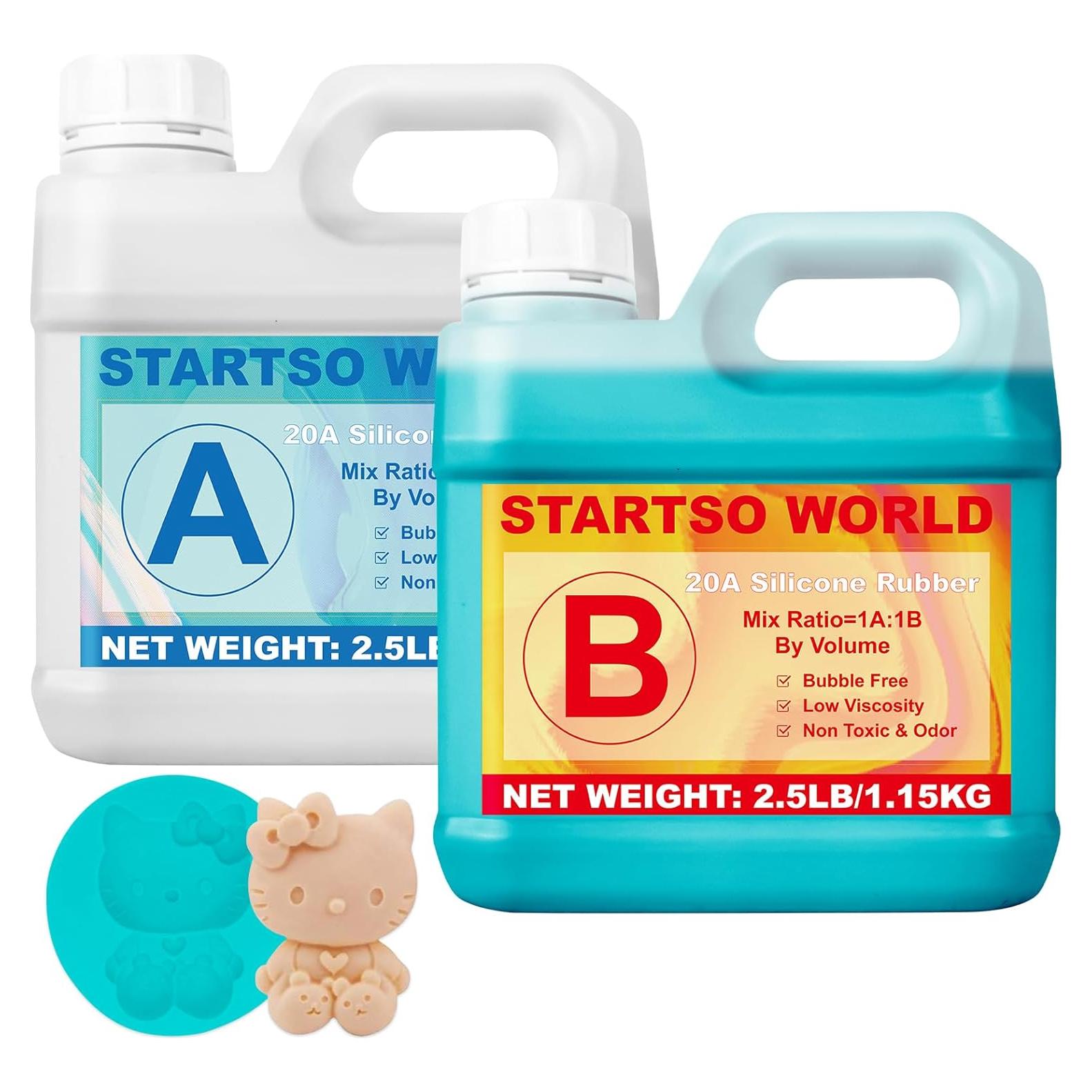 Kit de Moldes de Silicona STARTSO WORLD 2.79kg Verde Jade