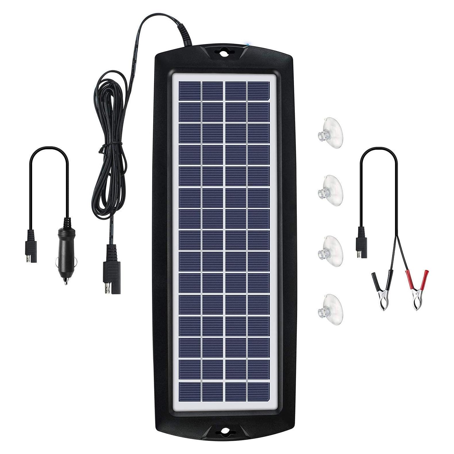 Cargador Solar Sunway 4W para Batería 12V Automotriz