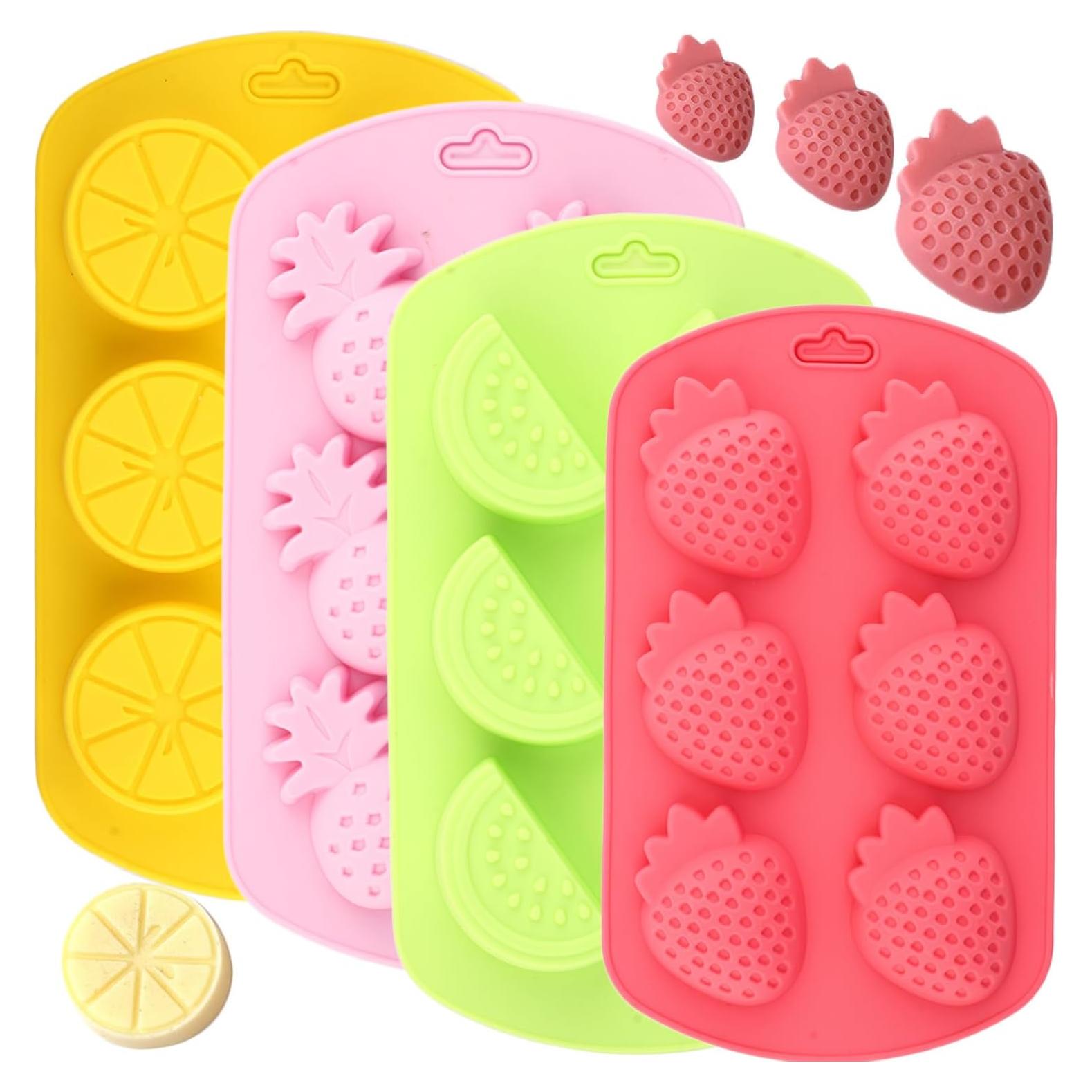 Moldes de Silicona para Caramelos de Frutas YIMINGMOLD Set 4