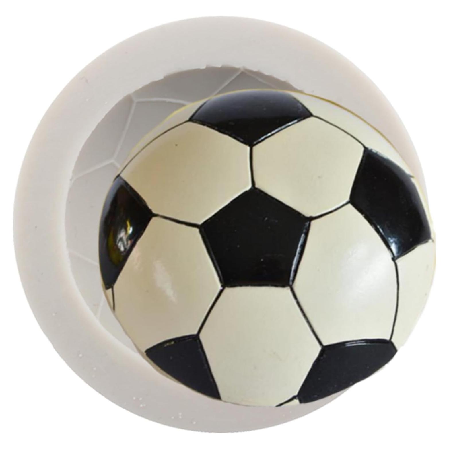 Molde de Silicona para Pasteles de Fútbol YANQINMS 8x7 cm